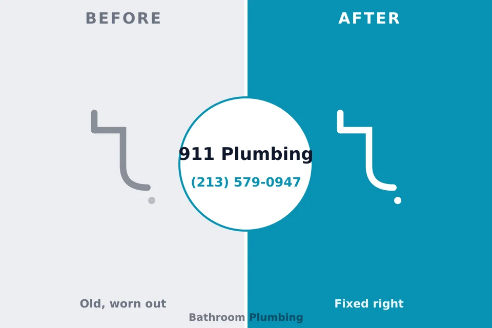 Before and after: plumbing company Riverdale, NJ